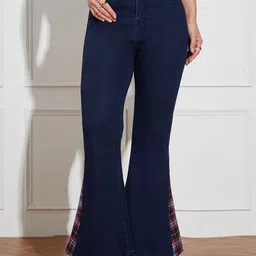 Miss Chase Women Bootcut High-Rise Stretchable Jeans-image-9