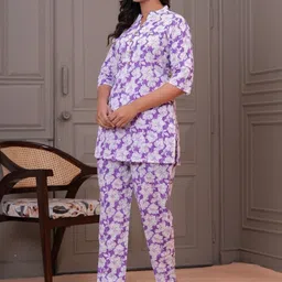 FASHION SWAG Women Printed Night suit image 2