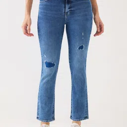 SPYKAR Women Straight Fit Mid-Rise Light Fade Jeans-picture-41
