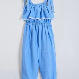 Hopscotch Girls Solid Basic Lace Detail Jumpsuit-picture-40