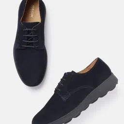 Geox Men Moisture Wicking Leather Derbys-picture-40