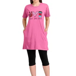 DDASPRATION Women Typography 2 Printed Pockets T-shirt image 4