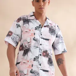 HOUSE OF MAHNOTS Men Relaxed Opaque Printed Casual Shirt image 1