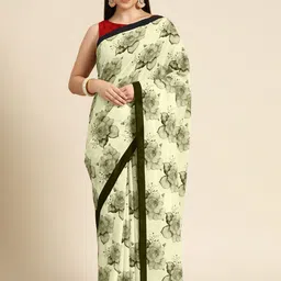 BUTA BUTI Floral Printed Pure Cotton Saree-picture-32