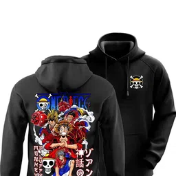 Cloroot Men Printed Hooded Sweatshirt image 2