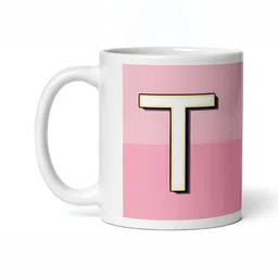Mr UVD White & Pink Typography Printed Ceramic Mug-picture-33