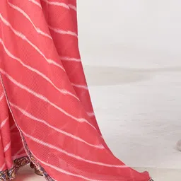 Saree mall Leheriya Gotta Patti Poly Georgette Sarees image 3