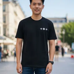 Mast & Harbour Graphic Printed Drop-Shoulder Sleeves T-shirt image 2