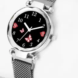 LAKSH Women Pack of 2 Printed Dial & Metal Straps Analogue Watch image 3