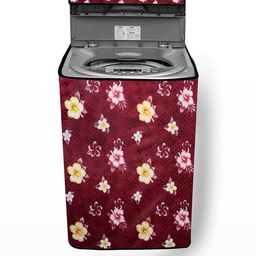 The Furnishing Tree Washing Machine Cover Floral Red Compatible for Godrej 6.4 Kg Fully-Automatic T-picture-35
