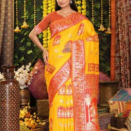 Astita Woven Design Paithani Saree With Unstitched Blouse Piece image 2