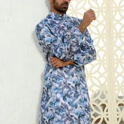KRAFT INDIA Men Floral Printed Kurta image 5