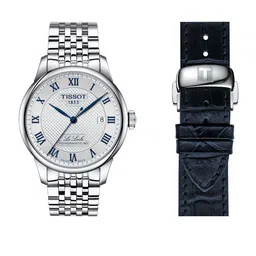 TISSOT Men Dial & Stainless Steel Bracelet Style Straps Analogue Automatic Motion Powered Watch image 3