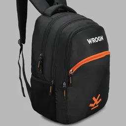 WROGN Unisex Brand Logo Backpack with Compression Straps image 2