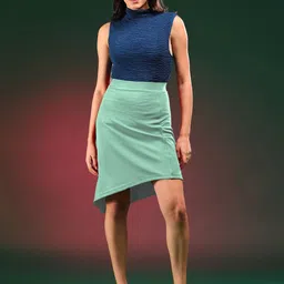 Stylecast X Kotty A-Line Asymmetric Knee Skirt image 4