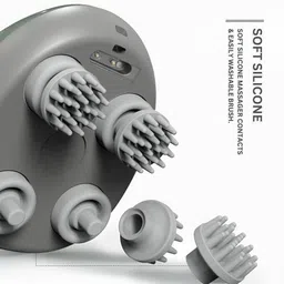 HOSTA Head Scalp Massager-Pink Portable Soft Silicone Nodes Rechargeable Handheld Vibrating Scalp Massager Massager image 2