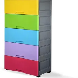 ashlas 5 Layer Chest Of Drawers : Versatile Drawer Storage PP Collapsible Wardrobe-picture-10