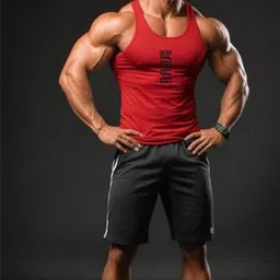 GYM PRINTED VEST Men Vest-image-14