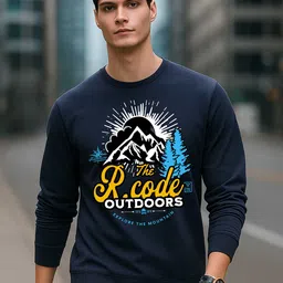 R.Code by The Roadster Life Co. Men Graphic Printed Sweatshirt-picture-13