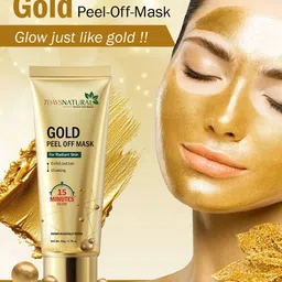 7daysnatural 7 DAYS Set Of 2 Gold Peel Off Mask For Skin Radiance - 50 g Each image 5