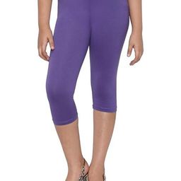Tik Tok WEARS Girls Purple Cotton Capris-picture-36