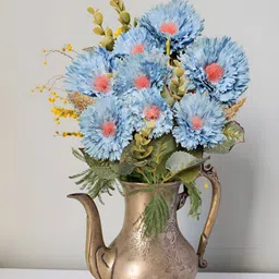 ARTSY Blue 2 Pieces Gerbera Artificial Flower image 4