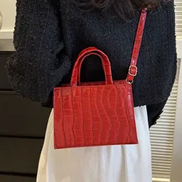 CORSICA Women Textured PU Handheld Bag With Sling Strap image 3