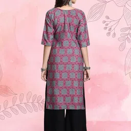 Ethnic basket Women Pack Of 2 Multicoloured Crepe Kurtas image 4