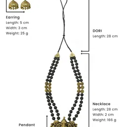 JUMKEY Ganesha Design Necklace And Earrings image 3
