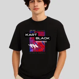 KART BLACK Men Cotton Printed Regular Fit Casual T-Shirt-image-47