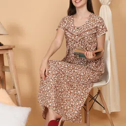 Sweet Dreams Printed Maxi Nightdress-image-47