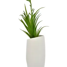 Myntra Elegant Homes White & Green Oasis Artificial Plant With Pot image 3