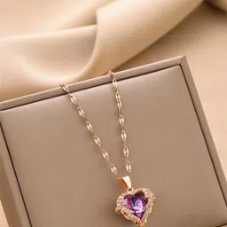 TEMORA Women Rose Gold Necklace and Chains-picture-14