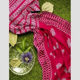 Moda Rapido Pure Cotton Handloom Ikat Saree image 5