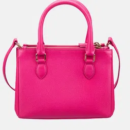 GIOIA Women Textured Structured Zip Detail Leather Handheld Bag image 4