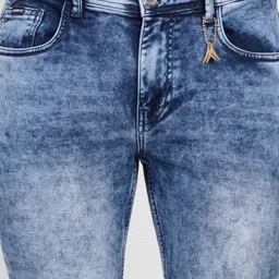 MEGHZ Men Micheal Slim Fit Light Fade Stretchable Jeans image 5