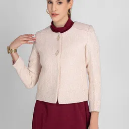 LURE URBAN Women Self Design Round Neck Winter Coats-image-28