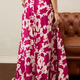 InWeave Printed Maxi A-Line Skirt image 3