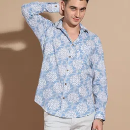 Anouk Men Smart Floral Opaque Printed Casual Shirt image 1