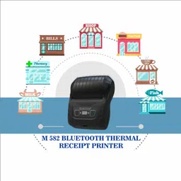 F2C 58mm Bluetooth Thermal Receipt Printer - Black Portable POS Mobile Printer image 4