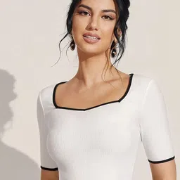 EZSTALL Women Ribbed Fitted Top-picture-37