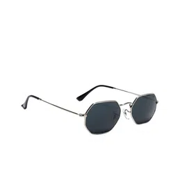 Voyage Unisex Full Rim UV Protected Lens Hexagonal Sunglasses-picture-28