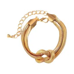 MYKI Stainless Steel Gold-Plated Wraparound Bracelet image 5