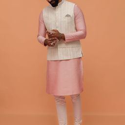 KISAH Printed Mandarin Collar Nehru Jacket-picture-21