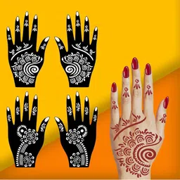 VOORKOMS Henna Stencil Designs for Smooth and Professional Finish at Home-picture-18