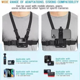 CHG Mobile Phone Chest Strap Mount Chest Harness Holder for VLOG/POV Strap121 Strap image 2