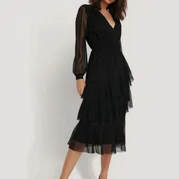 The Roadster Lifestyle Co Layered Midi Dresses-picture-13