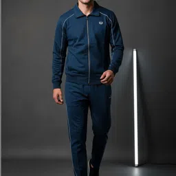 SANDPIPER Self Design Mock Collar Tracksuits-picture-33