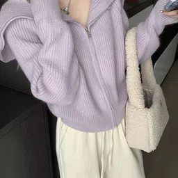 StyleCast Women Ribbed V-Neck Long Sleeves Cardigan-picture-37
