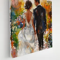 Livin'luxe White & Black Couple Printed Canvas Wall Art-picture-28